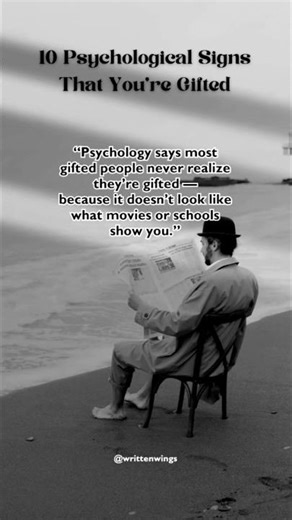 10 Psychological Signs That You’re Gifted #psychology #psychologyfacts #mindset