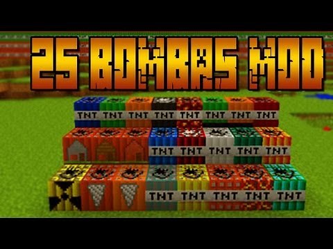 +25 Bombas!! NUCLEAR MOD - MINECRAFT Mod