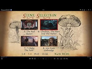 Alice In Wonderland (Live Action) 2010 DVD Menu Walkthrough