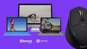 Logitech M720 Triathlon Multi-Device Wireless Mouse, Bluetooth, USB Unifying Receiver, 1000 DPI, 6 Programmable Buttons, 2-Year Battery, Compatible with Laptop, PC, Mac, iPadOS - Black
