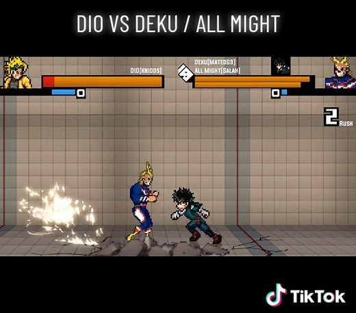 DIO VS DEKU / ALL MIGHT GAME: JUMP FORCE MUGEN #deku #dio #jojosbizarreadventure #allmight #jjba #bokunohero