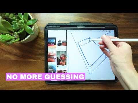 Procreate Perspective Made Easy on iPad: 1-Point & 2-Point Tutorial (Beginner to Advanced) #ipadart