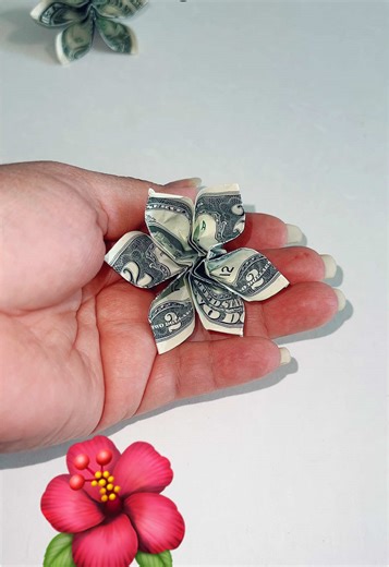 How to Create an Origami Flower with a Dollar Bill
