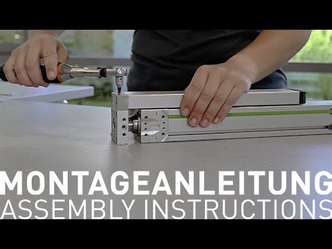Assembly instructions for electric actuator slide guide (HIWIN)