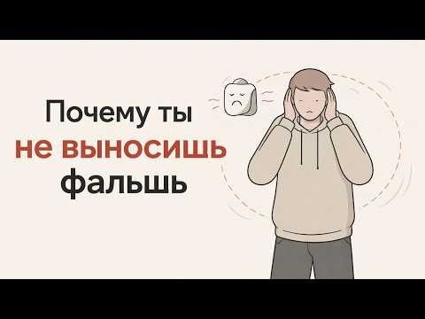 Почему ты физически не выносишь фальшь (это не высокомерие)