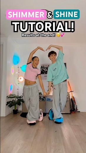 SHIMMER & SHINE DANCE TUTORIAL! ✨🩷🩵 ( FOLLOW ALONG! ) - CadelandMia #tutorial #cute #dance #viral