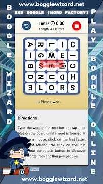 Play Boggle Online with Boggle Wizard | 5x5 Boggle (Word Factory) #shorts #boggle ‪@bogglewizard‬