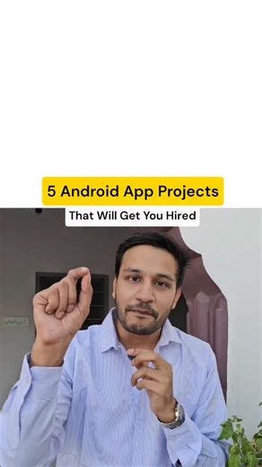 5 Mobile App Projects That Will Actually Get You Hired All these tutorials are available on the internet, Search on YouTube- Build a Coffee Shop app with Kotlin & Firebase in Android Studio Project by UiLover Channel Build an E-Commerce app with Kotlin & Firebase in Android Studio Project by UiLover Channel Build an Blinkit Clone App with Flutter, Complete 2 Hour Masterclass (2025) by WsCube Tech Channel Build Spotify With Flutter - Bloc , Clean Architecture , Firebase , Figma by Flutter Guys Ch