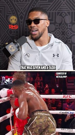 Anthony Joshua says it was "job done" when he broke Jake Paul's jaw in December 😳