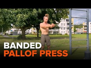 Banded Pallof Press | Proper Form Tutorial for Core Stability