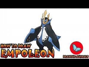 How To Draw Empoleon Pokemon | Coloring and Drawing For Kids