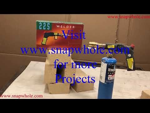Harbor Freight 225 Propane Welding Torch Review and Use Demonstration