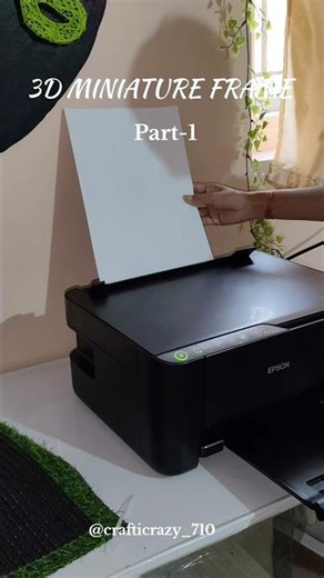 3D Miniature Frame Part 1 🏡 | Morning Tea + Printing & Cutting | Handmade Miniature Art