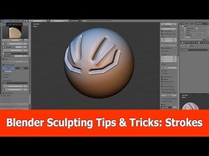 Blender Sculpting Tutorial & Tips : Strokes
