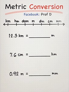 127K views · 2.7K reactions | Metric Conversion Trick - EASY Way!  | Prof D | Facebook