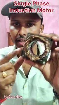 Inside an Induction Motor|Working Explained in Seconds ⚡#InductionMotor #electricmotors #acmotor