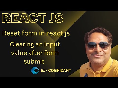 React - clearing an input value after form submit | How to reset form in react js