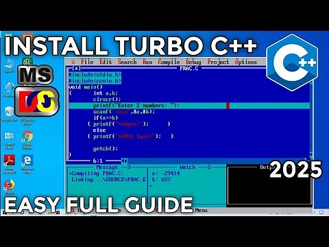How to Download Turbo C++ on PC or Laptop - Full Step-by-step Guide (2025)