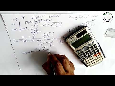 Stair Steps and Concrete Calculation | Stair Calculation with Scientific Calculator | RAAK Engineer
