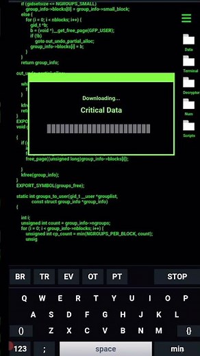 hacker typing prank on Android