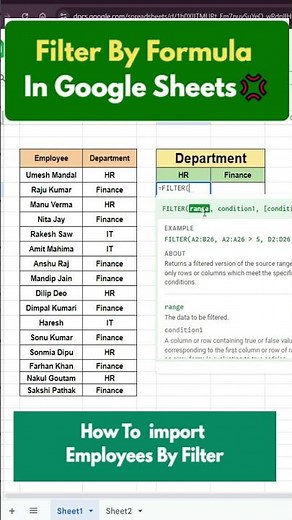 🚀 FILTER Formula in Google Sheets — Your Data Cleanup Superpower!