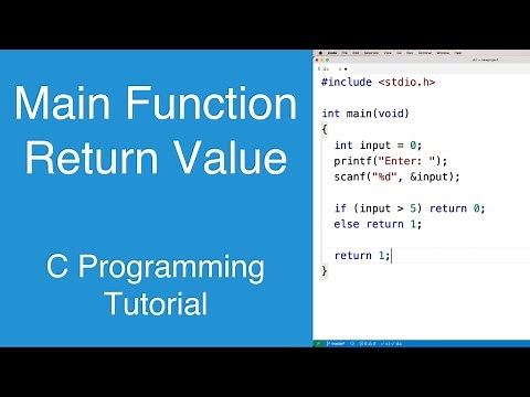 Main Function Return Value | C Programming Tutorial