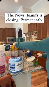 2.7M views · 21K reactions | Taking all my yarn out and re-caking it with my new yarn winder. Need room for all this yarn I’m going to be buying as I say bye to my bestie @joann_stores  The best yarn winder is linked in my highlights and bio! It holds a WHOLE skein of @bernatyarn blanket yarn!! And makes it super tiny. Definitely worth it. #joannfabrics #yarn #yarnwinder #crochet #bernat | Hook and Harvest Creations | Facebook