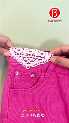 The waistband is too small, one step to make it larger Needle and thread tips Needlework