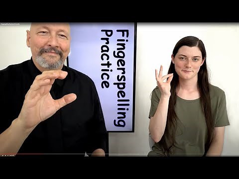 Fingerspelling Practice: 50 words (Speed: Advanced) With signed answers (or turn on the captions).