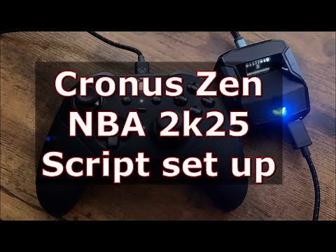 Cronus ZEN Script set up for NBA2k25