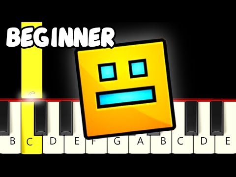 Geometry Dash Level 2 - Back On Track - Fast and Slow (Easy) Piano Tutorial - Beginner