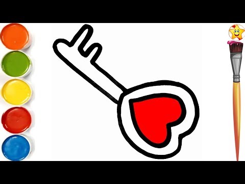 How To Draw Key🔑For Kids || चाभी का चित्र बनाना सीखें || Key Drawing || Easy Drawing For Kids.#3