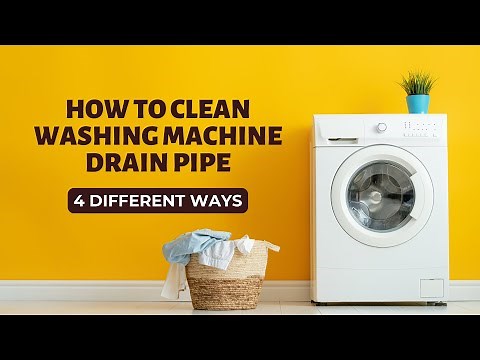 How to clean washing machine drain pipe in 4 different ways