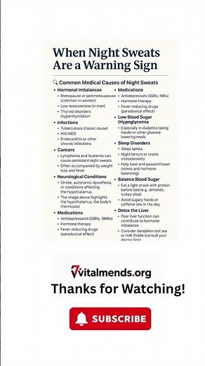 When Night Sweats Are a Warning Sign:Hidden Health Causes | Faith-Based Wellness