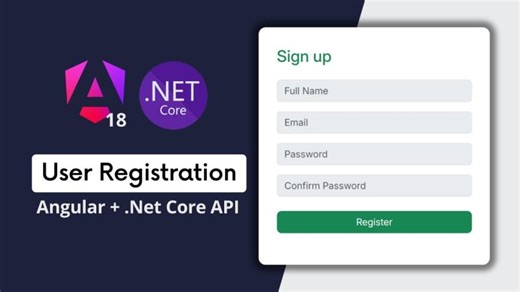 Angular User Registration with Asp.Net Core Web API | Walid Omar