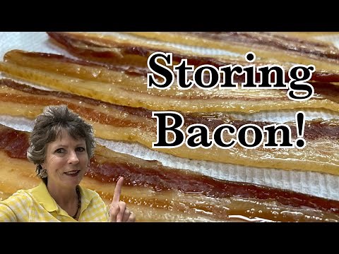 Dehydrating bacon for longer storage. Bacon Jerky! Easy!