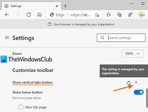 Disable Vertical Tabs in Microsoft Edge using Registry in Windows 11