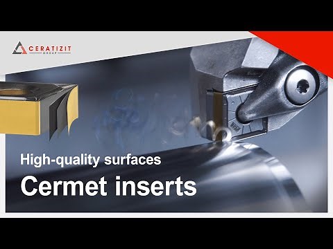 Achieve best quality surfaces with our Cermet turning inserts