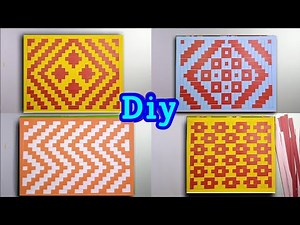 Easy Paper Weaving Tutorial for Beginners | Step-by-Step Guide. Weaving with paper strips diy.
