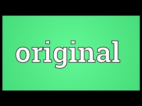 Original Meaning