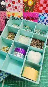 DIY Box Organiser 🩵/ Easy & Budget Friendly Storage Idea #diybox