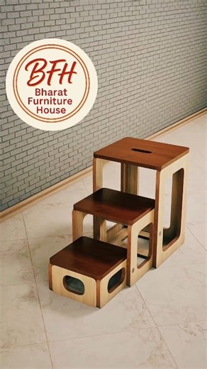 27K reactions · 3.5K shares | 2-in-1 Bar Stool & Ladder – Space Saving Furniture Idea Smart Bar Stool → 3-Step Ladder Stylish stool, instant ladder! ✨ "1 Stool = 2 Uses 晴➡️煮 Perfect for every home! #SmartFurniture #BarStool #LadderChair #SpaceSaver | Kayyoom Pasha | Facebook