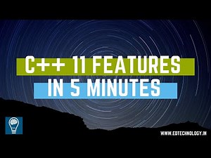 Learn C++ 11 features in 5 Minutes | C/C++ Lectures