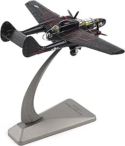 Northrop P-61B Black Widow 1:144 Scale Aircraft Model Kits WWII Fighter Model Metal Die-cast Model Aircraft for Collection Or Airplane Model Gift