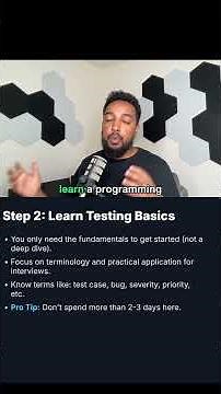 QA Automation Roadmap (Step 2): Software Testing Basics #shorts