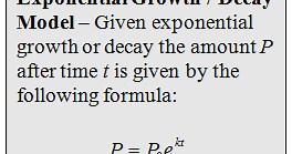 Exponential Growth and Decay