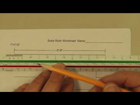 How to use a Scale Ruler to read measurements, plus a practice worksheet