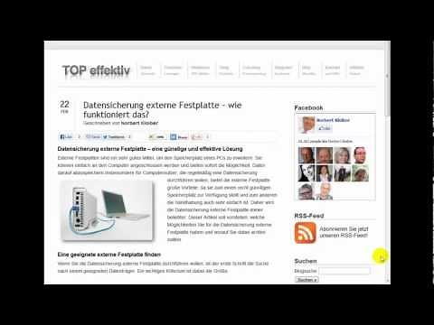 Datensicherung externe Festplatte - wie funktioniert das?