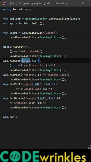 .NET 7 Minimal API Route Groups Are INSANE!