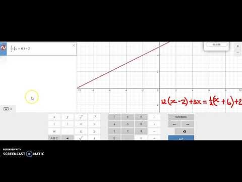 Desmos Graphing Calculator Solving Linear Equations